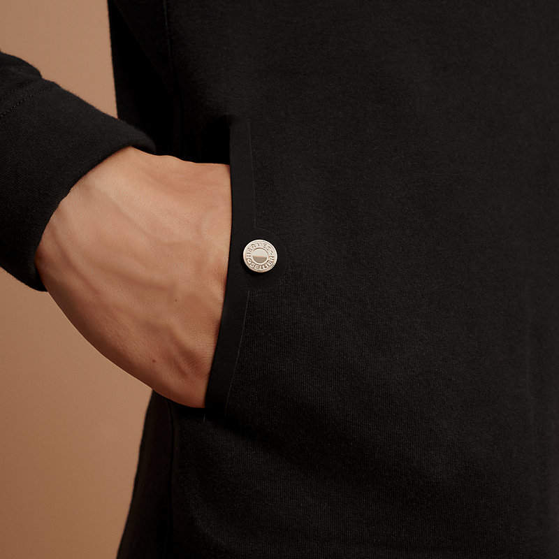 美品 エルメス 馬具モチーフ ブラック スウェット ニット セーター メンズ M 美品 エルメス 馬具モチーフ ブラック スウェット ニット